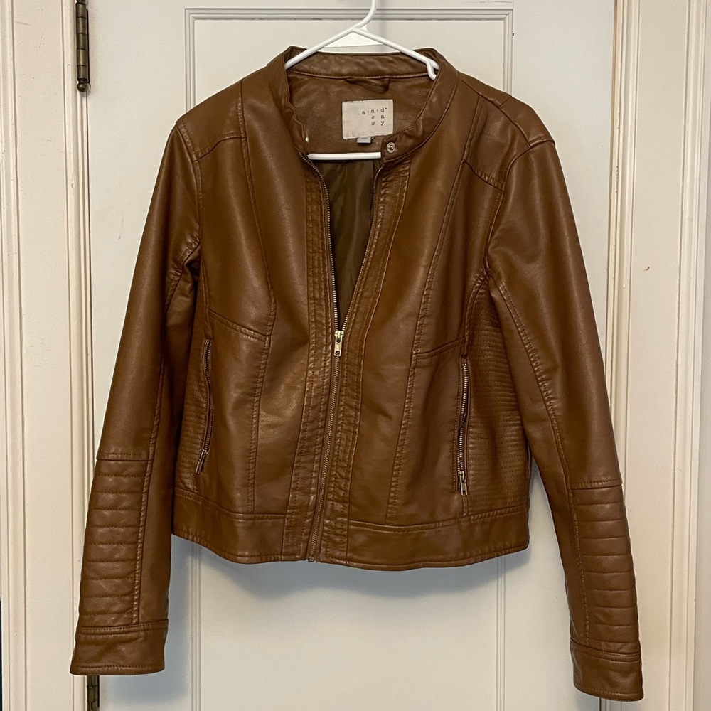 Faux leather jacket